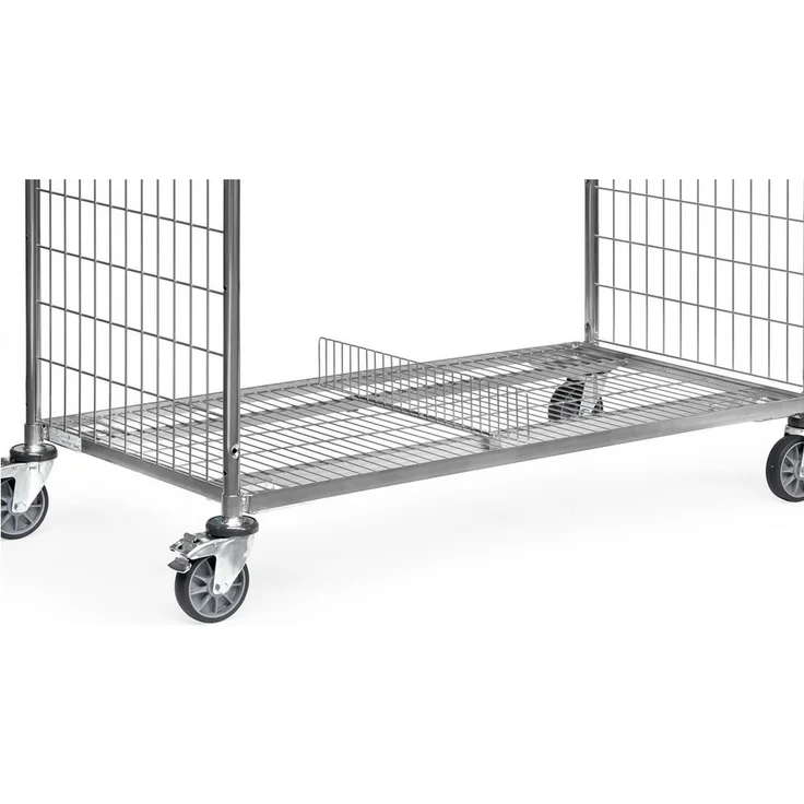 FETRA Trenngitter für Transportwagen, passend für Fahrrahmen 510mm breit, galvanisch verzinkt, 506 x 606 x 95 mm