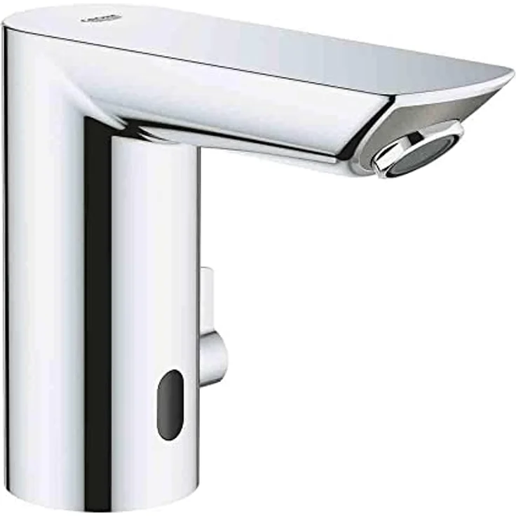 Grohe Bau Cosmopolitan E Infrarot-Waschtisch-Armatur, mit Infrarot-Sensor, GROHE EcoJoy 5, chrom – Bild 1