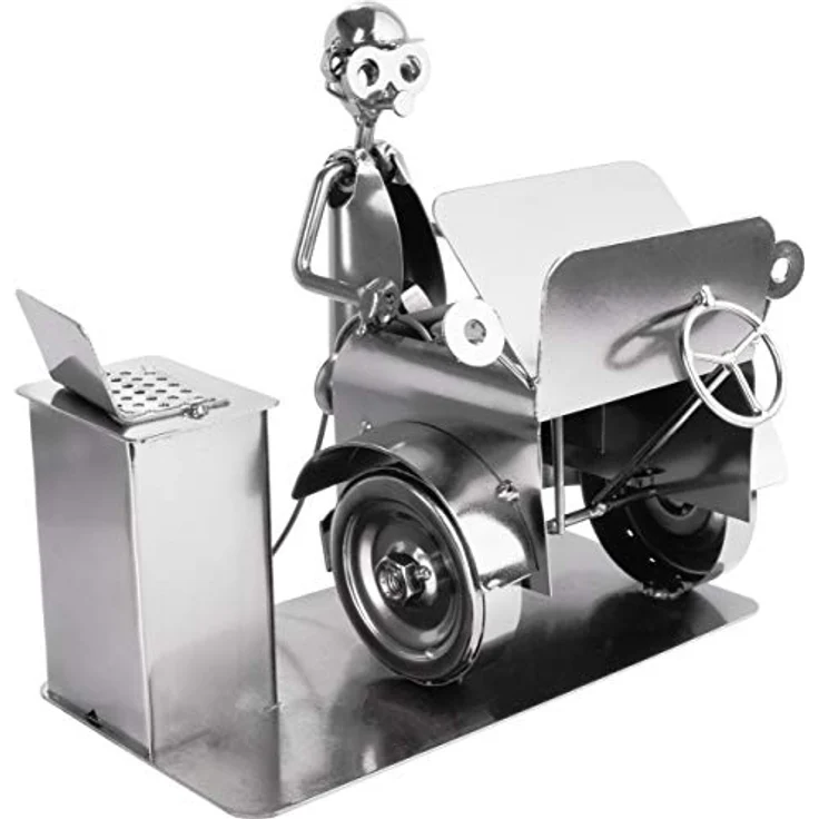 BRUBAKER Schraubenmännchen Automechaniker - Metallfigur Handarbeit - Geschenkidee – Bild 5