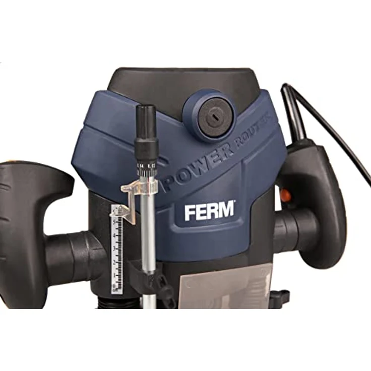 FERM Oberfräse - Fräsmaschine - 1300W - LED-Arbeitslicht - Soft griff - Mit Vakuum-Adapter - Inkl. Parallel Führung und 6-Teilige Nuthobelsatz – Bild 6