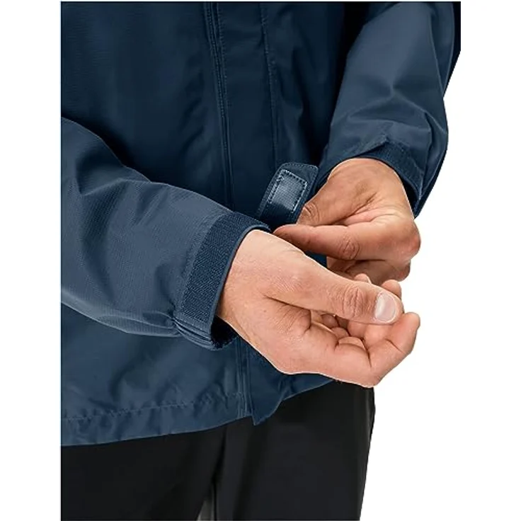 VAUDE MEN'S ESCAPE LIGHT JACKET, Outdoorjacke mit wasserabweisendem Material, atmungsaktiv, schwarz – Bild 4