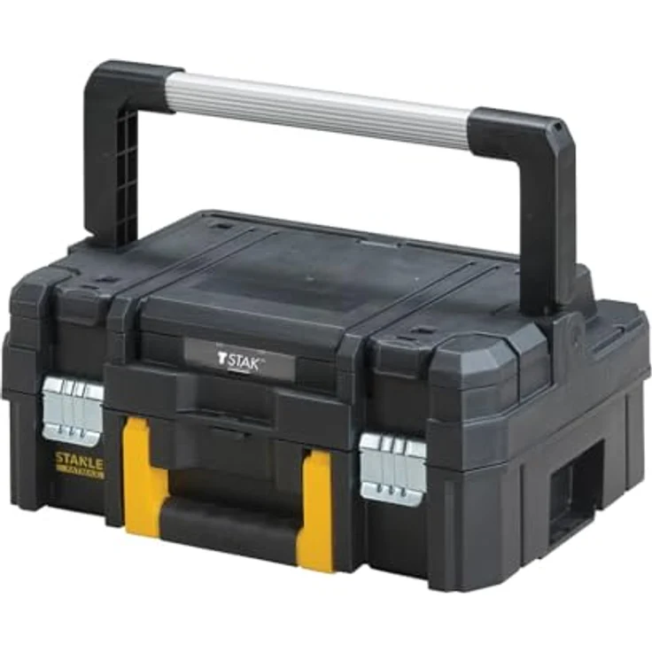 Stanley Pro-Stack FMST1-80103, Werkzeugbox-Set mit Teleskopgriff und 7'' langlebigen Rädern, mobile Aufbewahrungsbox – Bild 4