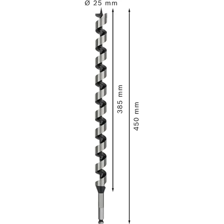 Bosch Professional Holzschlangenbohrer mit 1-4''-Sechskantschaft (Ø 25 mm) 2608585730 – Bild 3