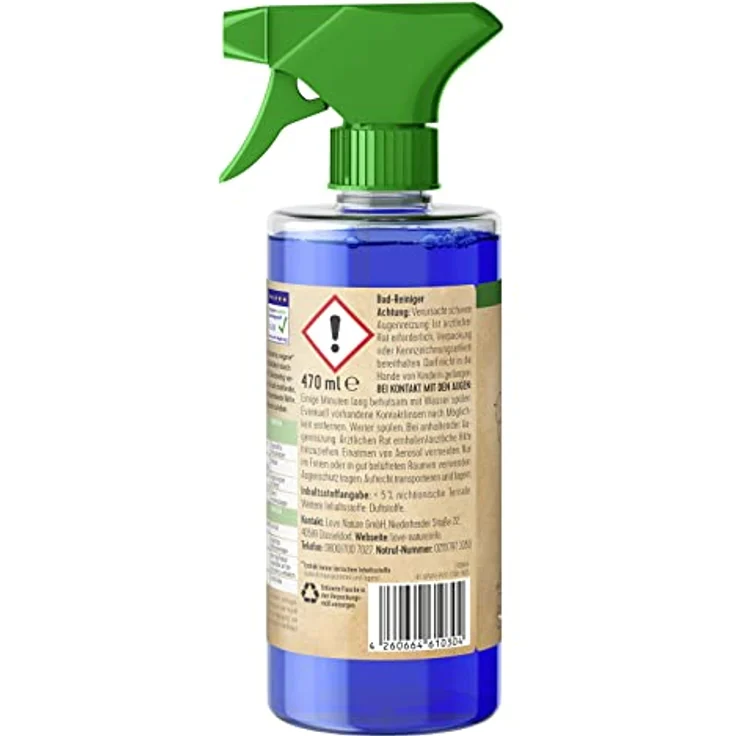 Love Nature Moonflower Badreiniger, 98,5% natürliche Inhaltsstoffe mit EU Ecolabel, tierversuchsfrei – Bild 2