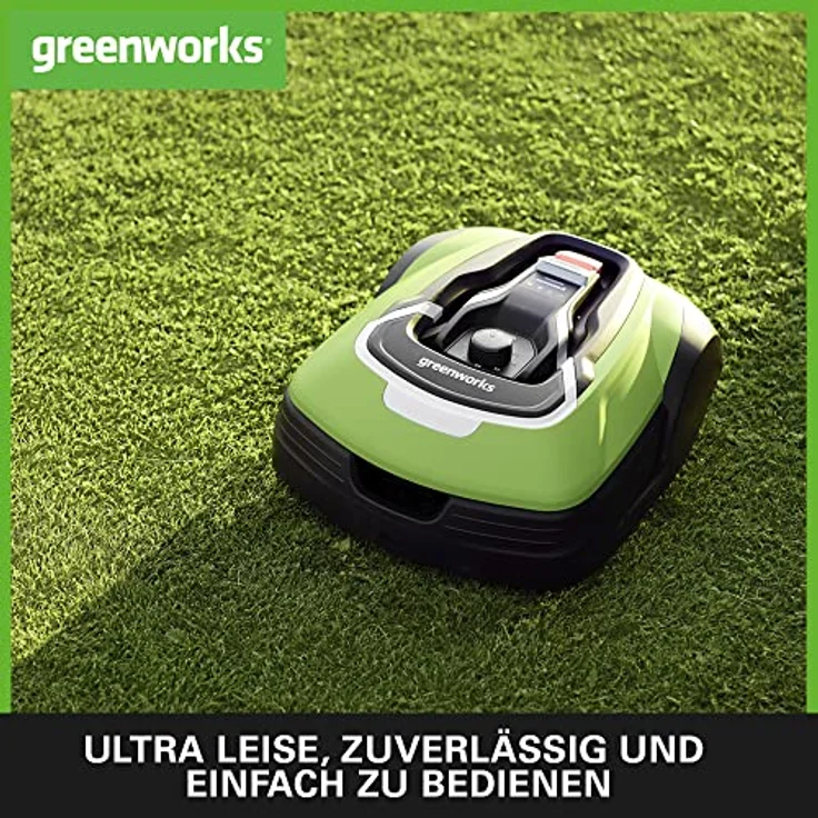 Greenworks Mähroboter Optimow 15 Akku-Rasenmäher selbstfahrend bis 1500m² smart GreenGuide app bis 3 – Bild 3