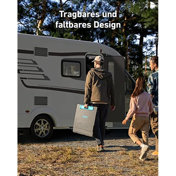 Anker 531 Solarpanel, 200 W faltbares Solarmodul mit IP67 Wasserschutz und 3-stufigem Neigungsstandfuß – Bild 7