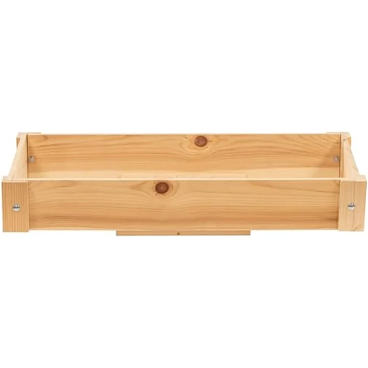 ITA Frühbeet Aufsatz aus Holz, 80x37x10 cm, wetterfest mit Polycarbonat Fenster, FSC-zertifiziert, ideal für ITA Hochbeete, Made in EU – Bild 3