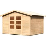 Karibu Gartenhaus Amberg 4, BxT: 272x282 cm, 19 mm starke Wandbretter, nordische Fichte