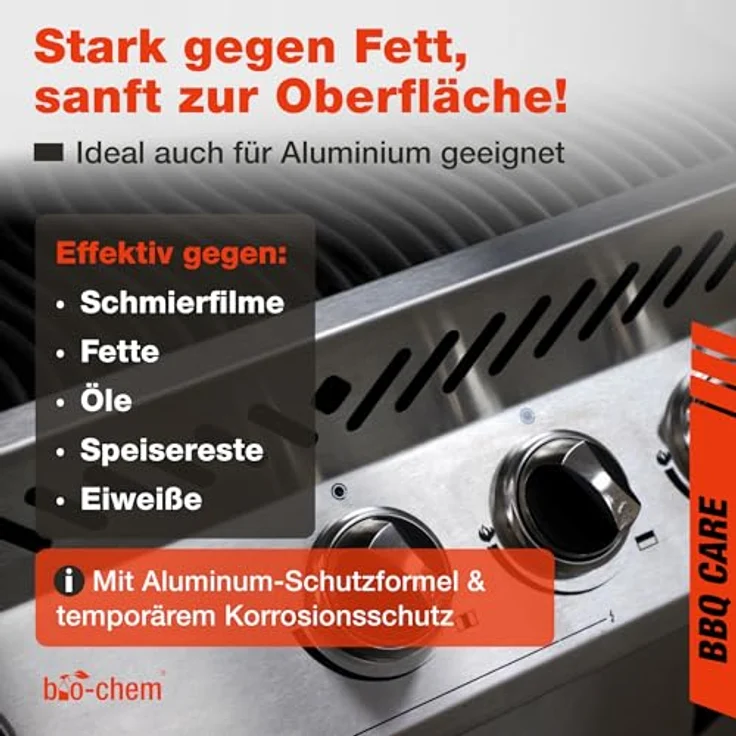 bio-chem Fettlöser Grillreiniger, 5 Liter Kanister - Effektive Profi-Qualität, geruchsneutral & materialschonend für alle Oberflächen, besonders Aluminium – Bild 4