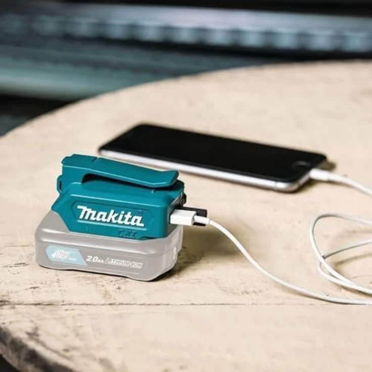 Makita USB ADP06, 10.8V Ladegerät Adapter mit 2 USB-Anschlüssen, 2.1A für Smartphones und Tablets – Bild 5