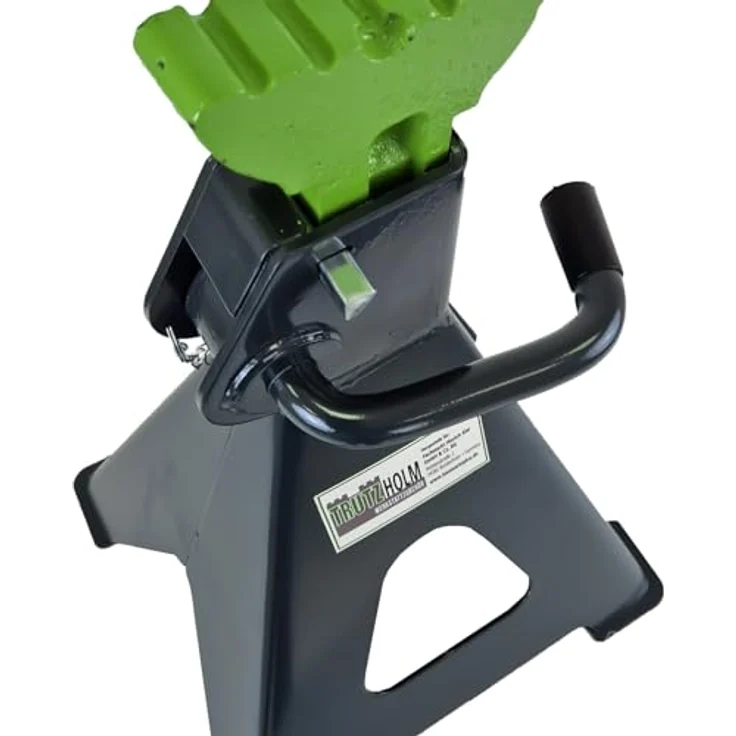 TRUTZHOLM Sägebock Unterstellbock 12 Tonnen Traglast, höhenverstellbar 490 - 750 mm, grün/anthrazit, 2er Set – Bild 9