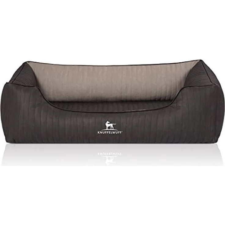 Knuffelwuff Orthopädisches Hundebett Outback XL 105 x 75cm Schwarz/Grau - Abnehmbarer Bezug - leicht zu reinigen - für große, mittelgroße und kleine Hunde – Bild 3