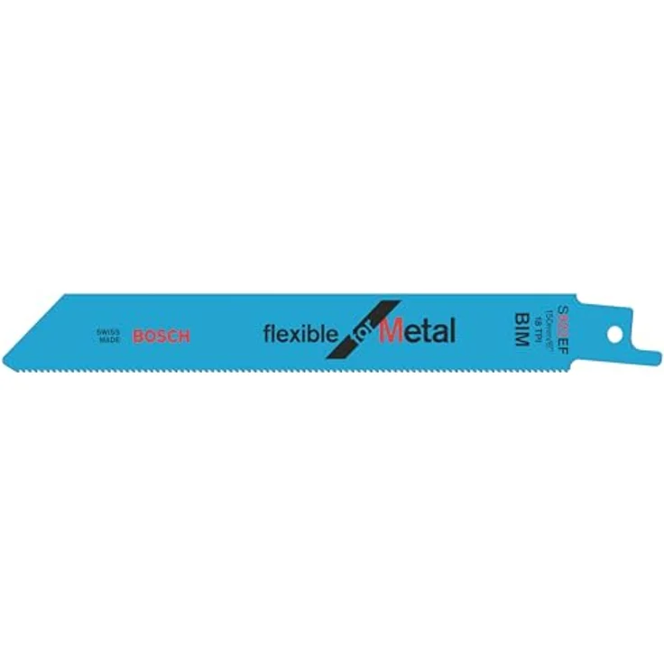 Bosch Professional 100 Stück Säbelsägeblatt S 922 EF Flexible for Metal (für Metall, 150 x 19 x 0,9 mm, Zubehör Säbelsäge) – Bild 2