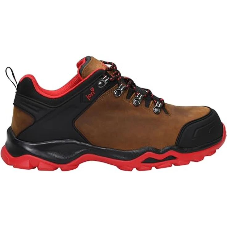 Jori jo_POWERFUL brown Low S3S Sicherheitsschuh, hydrophobiertes Nubukleder, atmungsaktives Textilfutter, GUMMI/EVA Sohle, EN ISO 20345 S3 HRO/SRC – Bild 2