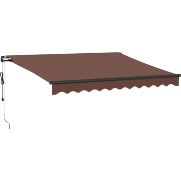 vidaXL Markise Automatisch Braun 300x250 cm mit UV-beständigem Stoff – Bild 1