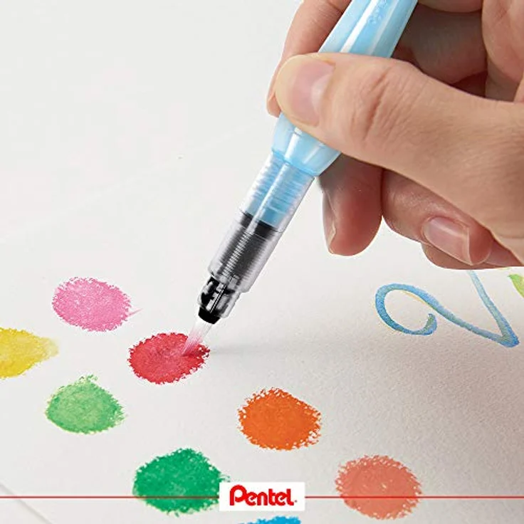 PENTEL Aquash Pinselstift XFRH/3-BFM, 3er Set in den Stärken B, F und M, 7 ml Wassertank – Bild 3