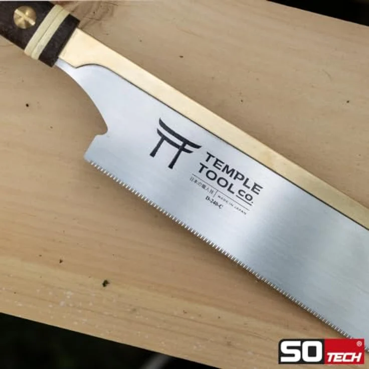 SO-TECH® Dozuki Zugsäge D-240-C, Ersatzsägeblatt 240 mm aus SK85 Kohlenstoffstahl, feine Querverzahnung 25 TPI – Bild 4