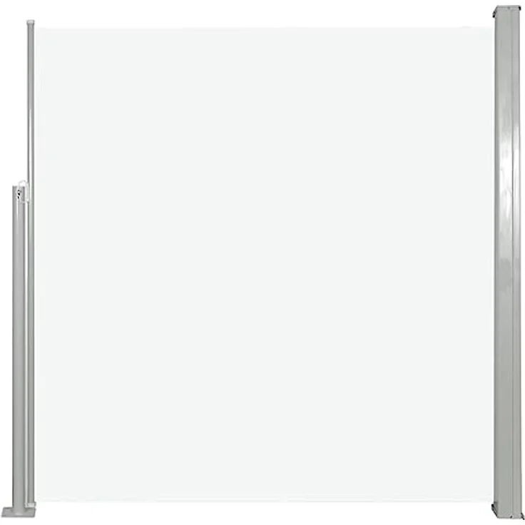 vidaXL Seitenmarkise 140x300cm Creme Sichtschutz Windschutz Sonnenschutz – Bild 3