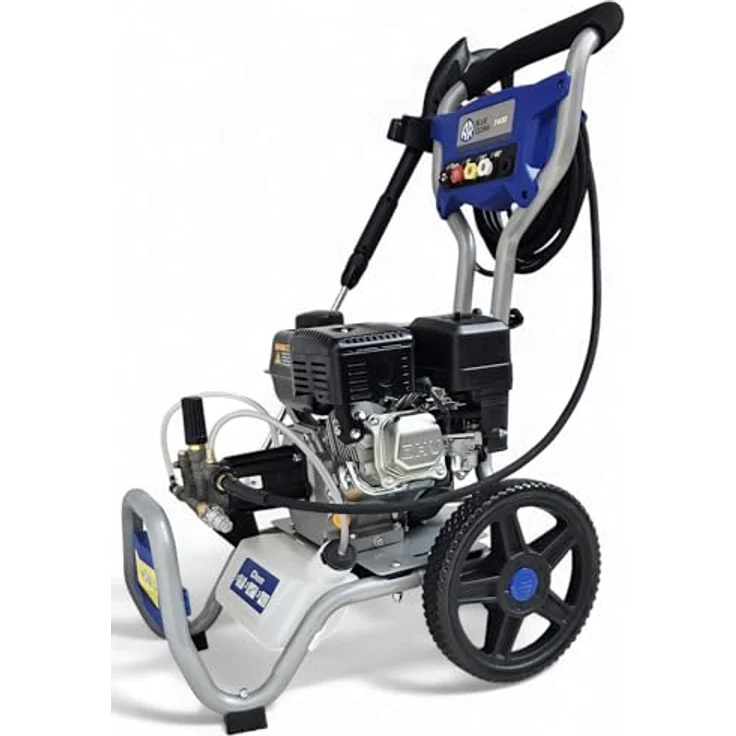ANNOVI REVERBERI Benzin Hochdruckreiniger Dampfstrahler, max. 200 bar, 6,5 PS Motor, 196 CCM, 5 Düsen, Fördermenge 11 L/min – Bild 2
