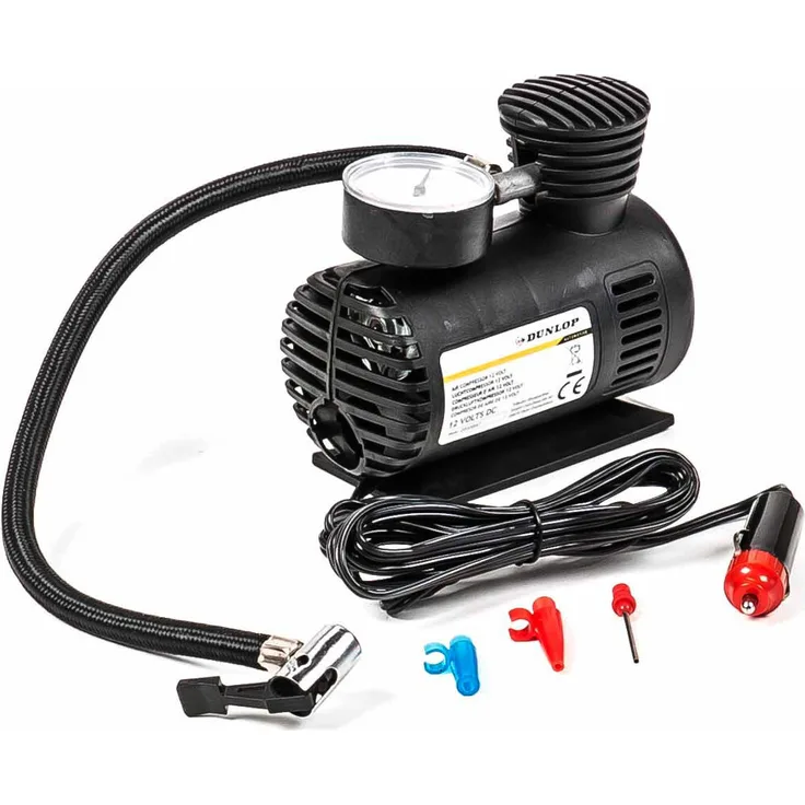 Auto Druckluftkompressor 12V-Anschluss, 250 PSI/ 17 bar, inkl. 3 Adaptern, Autokompressor, Kompressor, Mini Kompressor