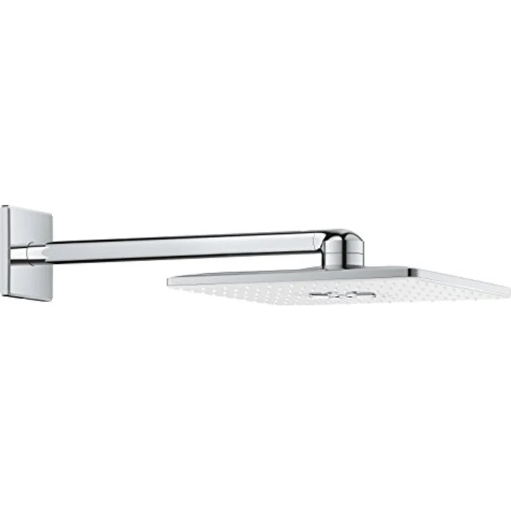 Grohe Rainshower SmartActive Kopfbrausen-Set 310 Cube, 31 x 31 cm, 25 l/min, Wandmontage, Moonwhite/Chrom – Bild 1