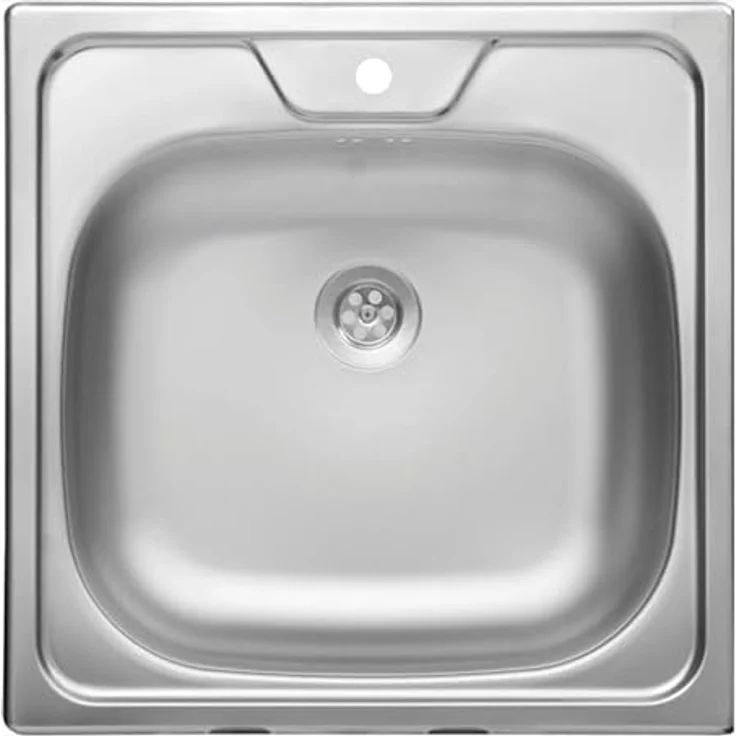 Faizee Möbel Edelstahl Einbauspülen – Modernes Design, Langlebig (48x48x15) – Bild 2