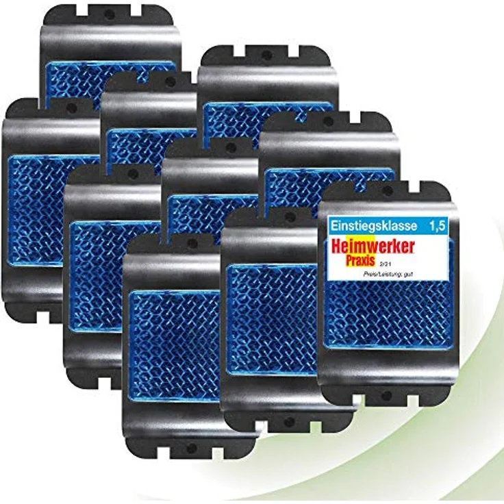 ISOTRONIC Tiervertreiber 10er Set batteriebetrieben, gegen Wildtiere wie Waschbären, Rehe, Füchse, Wildschweine UVM. – effektive Tierabwehr mit blauem LED-Licht & Reflektoren – 300m² Wirkungsbereich – Bild 5