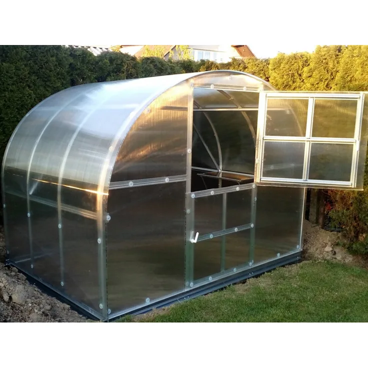 BAUMERA Gewächshaus KLASIKA 6 (3x2m) mit Fundamenten und 6mm Polycarbonat, verzinkter Stahlrahmen, geräumig und stabil