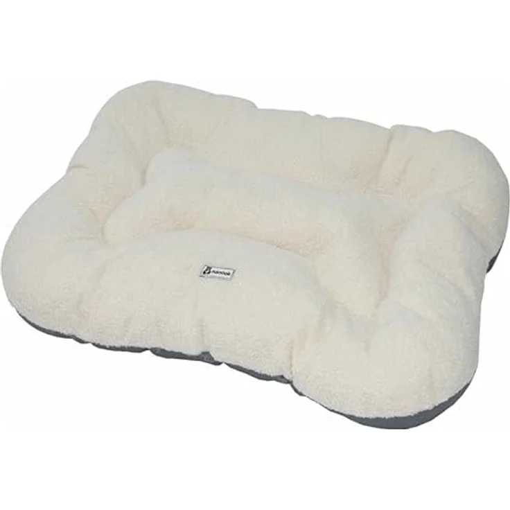 nanook Hundekissen Katzenbett flauschig weich wärmend dick geposltert Bone - beige/weiß - 70 x 50 cm - Rutschfester Boden, Polyester – Bild 1