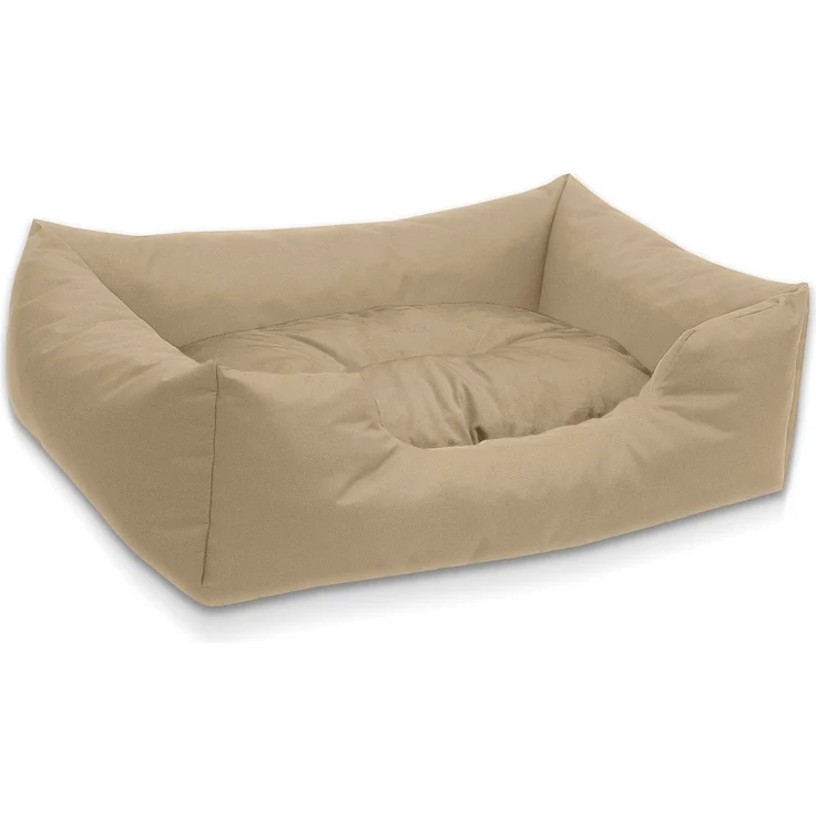 BedDog Hundebett MIMI mit Rand, Kissen zum rausnehmen, langlebiger Lieblingsplatz, schwarz – Bild 1