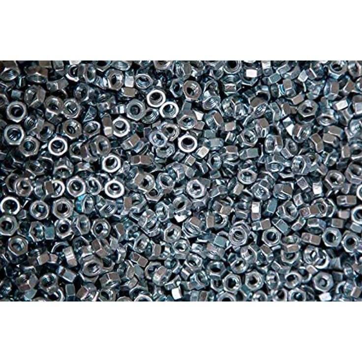 Muttern Sortiment M4-M5-M6-M8-M10-M12 554 tlg. Schraubenbox - Preisvergleich – Bild 6