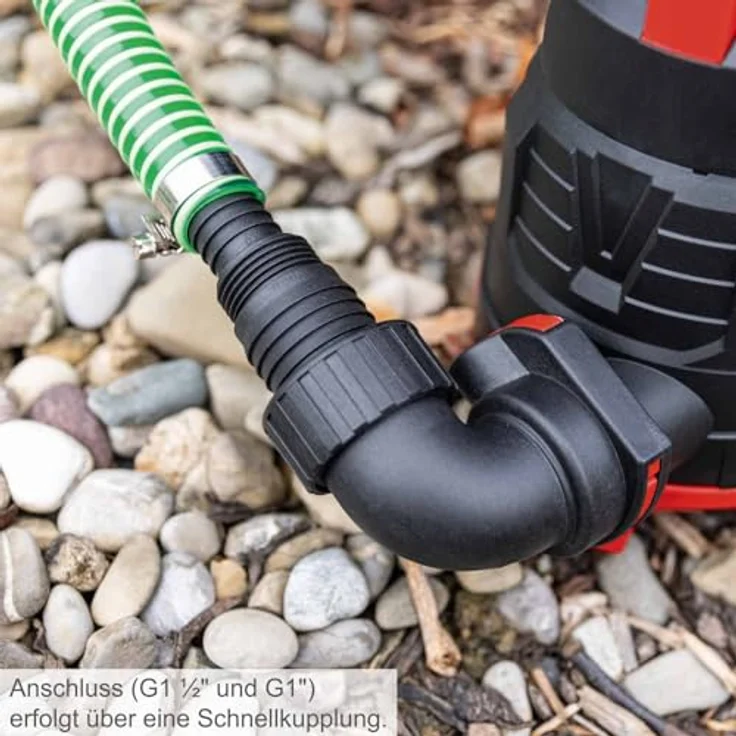 Scheppach DWP400 Schmutzwassertauchpumpe, 400W, 9000 L/h Fördermenge, 6m Förderhöhe, 7m Tauchtiefe, 30mm Partikelgröße – Bild 6