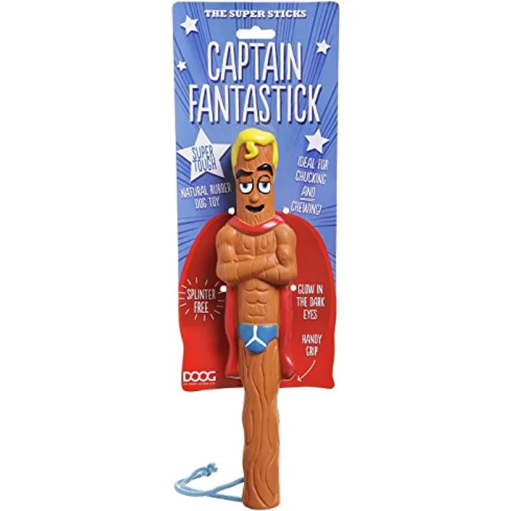 DOOG Hundespielzeug Stick Verschiedene Motive Captain Fantastick