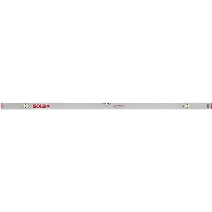 Sola AZB3 200 Wasserwaage 200 cm mit patentierter SOLA-FOCUS Libelle und bruchfesten Acrylglas-Blocklibellen – Bild 3