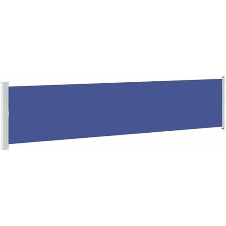 vidaXL Markise Seitenmarkise Ausziehbar 140x600 cm Blau, UV-beständig und wasserfest – Bild 1