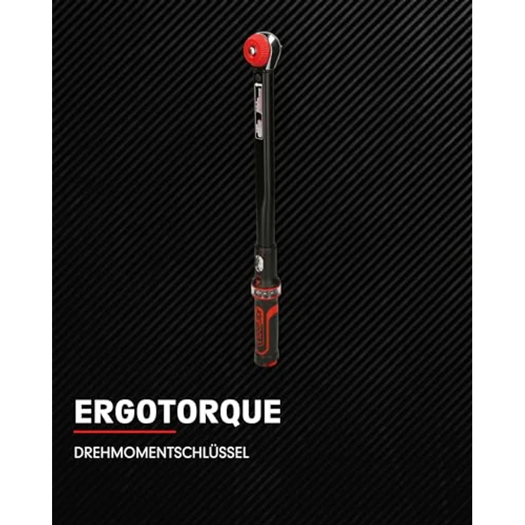 KS Tools 1/2 '' ERGOTORQUE precision Drehmomentschlüssel mit poliertem Kopf, 60 Zahn, 20 - 200 Nm – Bild 2