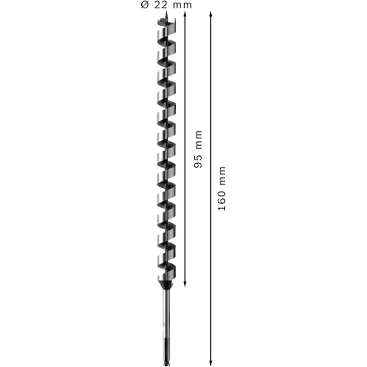 Bosch Professional Holzschlangenbohrer mit 1-4''-Sechskantschaft (Ø 10 mm) 2608585716 – Bild 3