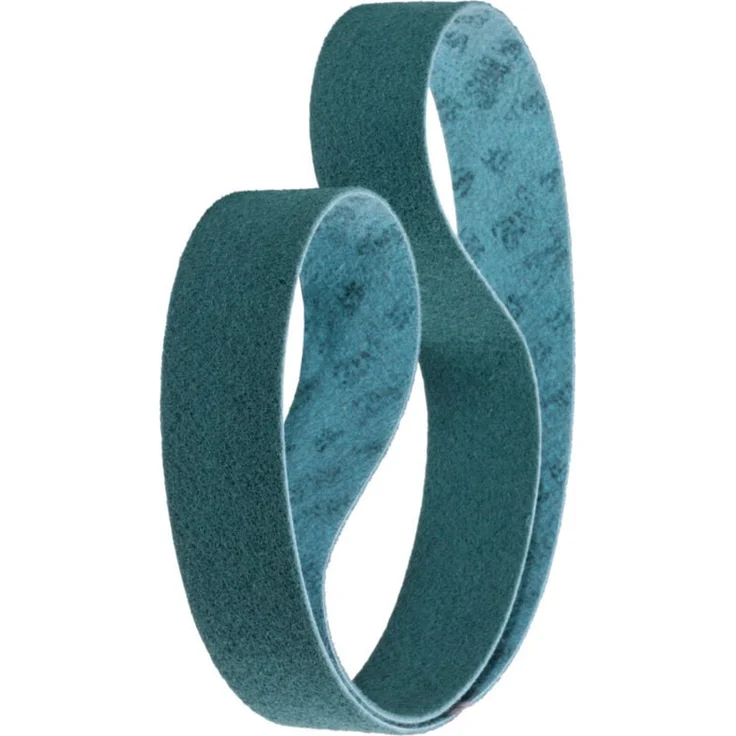 3M Vlies-Schleifband (a) sc-bl, 75 x 2000 mm, Körnungsvergleich 280, sehr fein, blau, für Metall und Holz geeignet