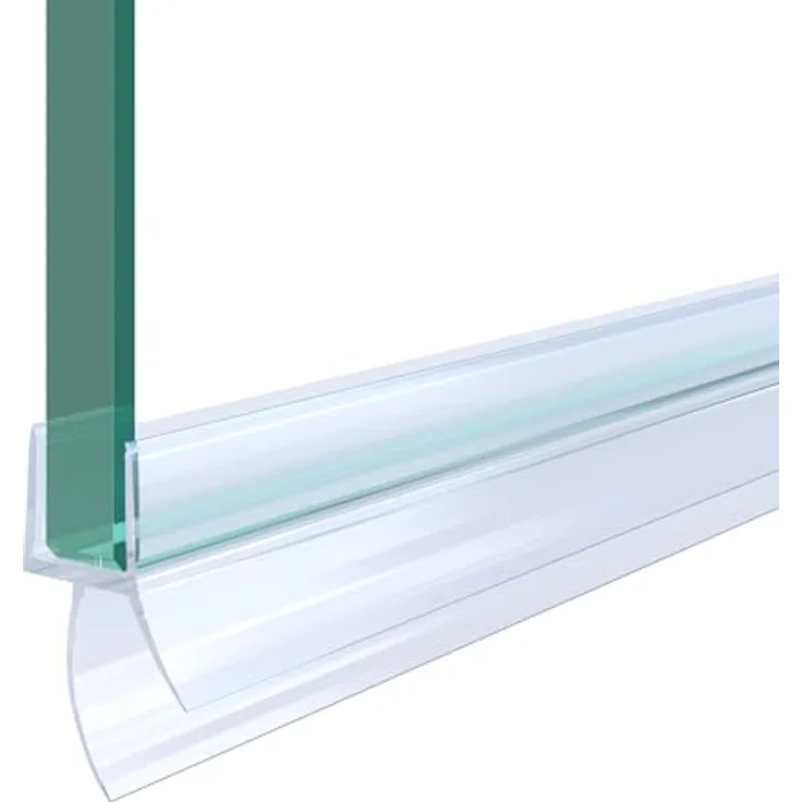 Mai & Mai Duschdichtung PVC H009 | Ersatzdichtung für Duschtüren & Duschkabinen, transparent, für 6mm Glasstärke, Länge: 60cm