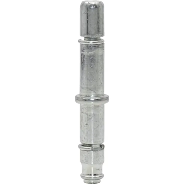 WAGNER Steckstift 2tlg. - Ø 8 / 8 mm x Höhe 30/26/60 mm, für Möbelrolle / Möbelgleiter mit Aufnahme 8 mm, Stahl verzinkt, Klemmring - 11009799, 2er-Set aus verzinktem Industriestahl