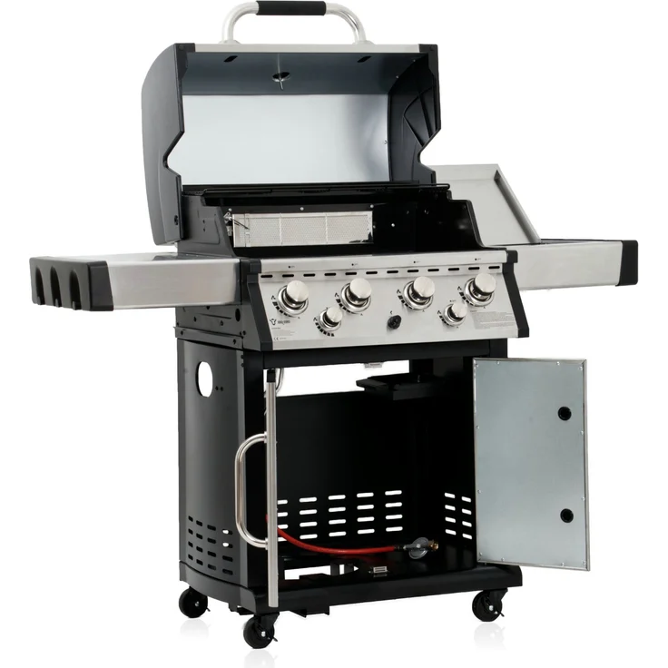 BBQ-Toro Gasgrill BBQ-Toro Premium Edelstahl Gasgrill 4+1+1 - 4 Bren – Bild 3