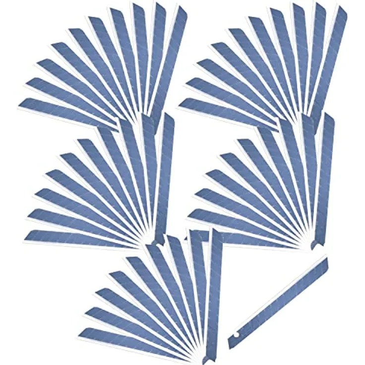 Nourished Essentials Cutter Ersatzklingen BA-53P, 9 mm, 50 Stück, schwarz, 58 Grad