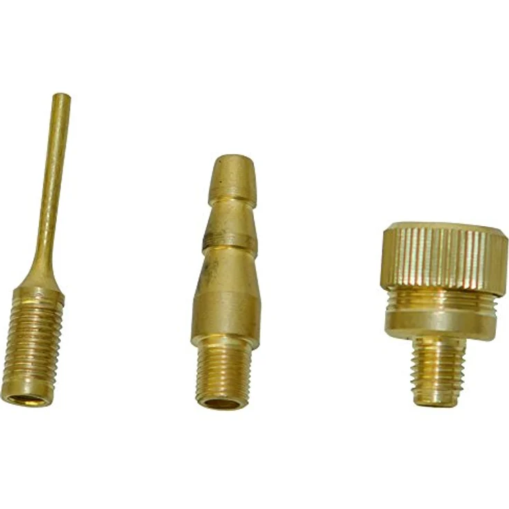 Scheppach Druckluft Set 5-teilig (Kompressor Set, Reifenfüllmessgerät, Luft-Ablassventil, 5m Spiralschlauch, 3 Aufsatzdüsen) – Bild 4