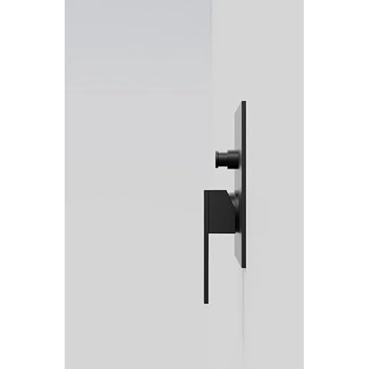 Steinberg Serie 160 Dusch-/Wannenarmatur, Fertigmontageset mit Einhebelmischer für zwei Verbraucher, Brushed Nickel, Wandmontage mit Abdeckplatte 165 x 165 mm – Bild 3