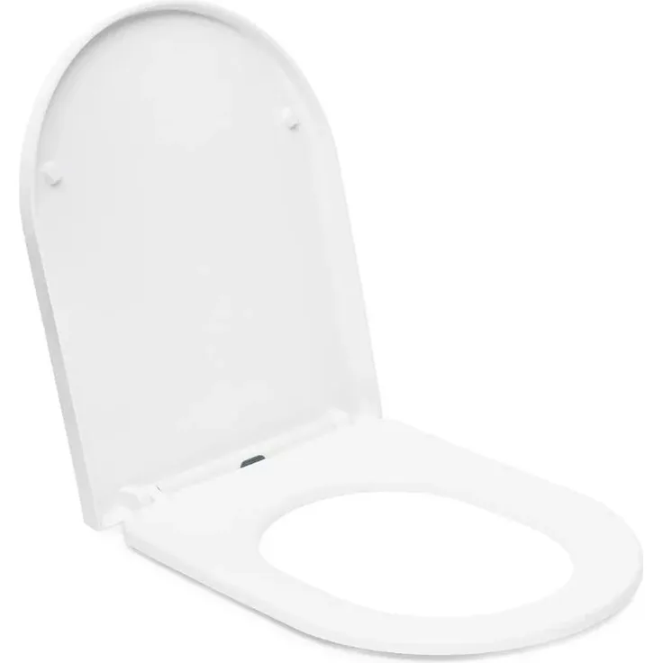 Swiss Aqua Technologies WC-Sitz Weiß Duroplast, SoftClose mit TakeOff-Funktion und Edelstahlscharniere