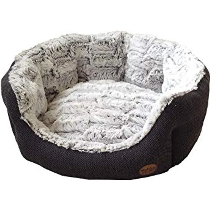 Nobby Komfort Bett oval "CACHO" dunkelgrau L x B x H: 45 x 40 x 19 cm – Bild 4