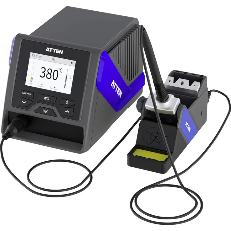 Atten GT-6150P Lötstation digital 150W, temperaturregelbar 80 - 500°C, mit intelligentem Werkzeugerkennungssystem und PC-Schnittstelle