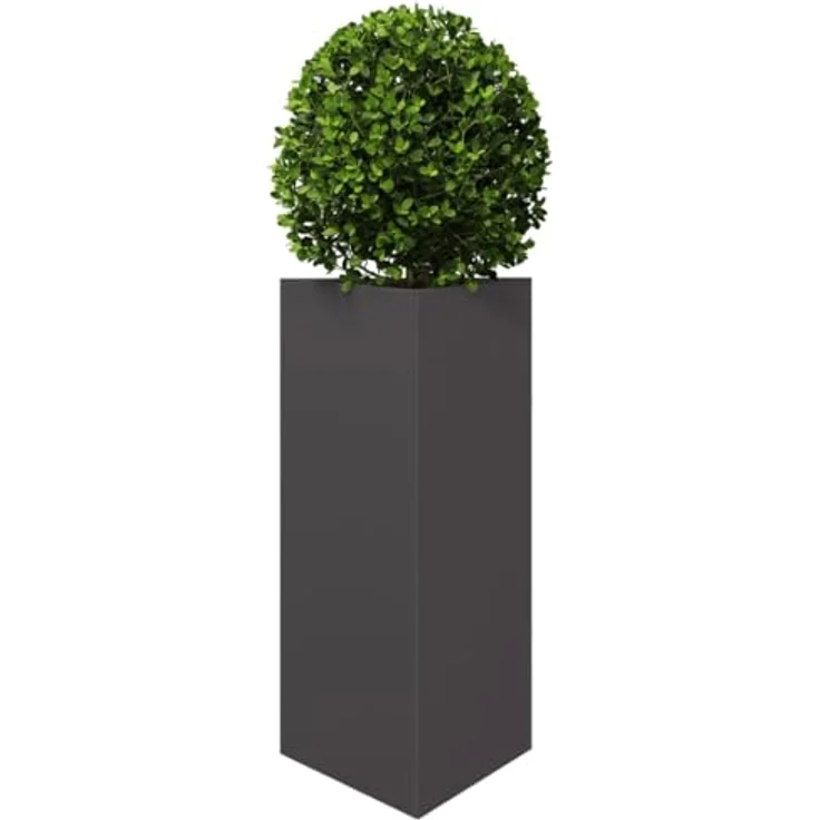 vidaXL Pflanzkübel 2 STK. Schwarz Dreieckig 40x34,5x70 cm Stahl, Rostbeständig und stabil – Bild 4