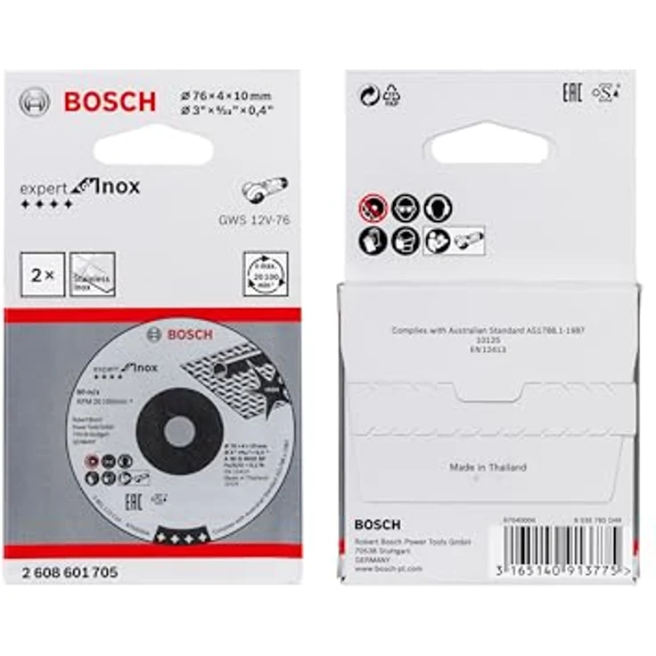 Schruppscheibe Expert for Inox A 30 Q INOX BF, 76 x 4 x 10 mm, 2 Stck – Bild 3