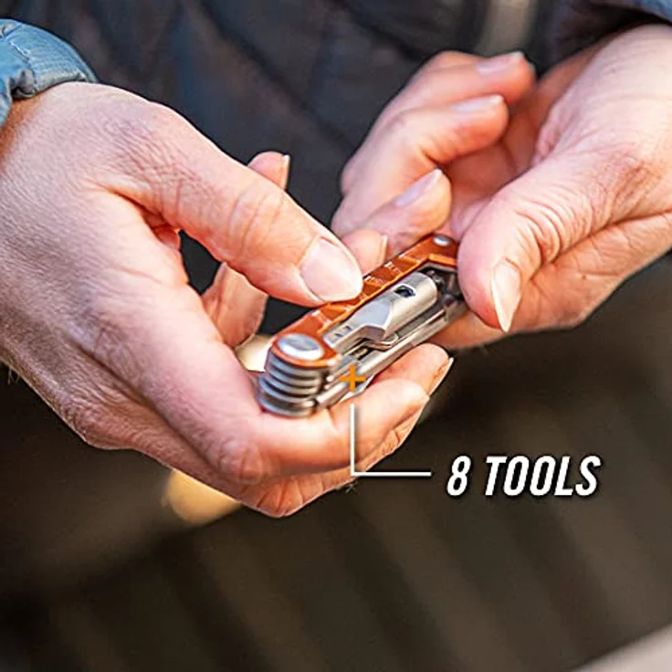 Gerber Multifunktionswerkzeug mit 8 Funktionen ArmBar Drive Orange Messer mit glatter Klinge – Bild 5